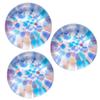 Aderia Tsugaru Biidoro Chopstick Rest Japanese Color Fuukei Yuunagi No Sora Set of 3 Made In Japan Color Glass Handmade Japanese Style Cutlery Rest