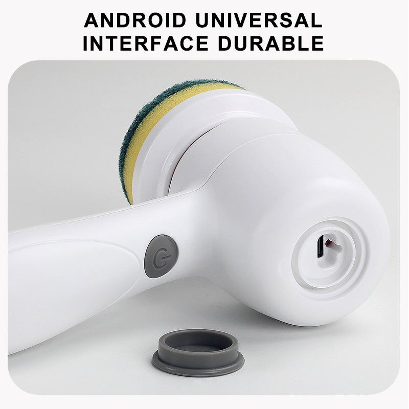 Electric Scrub Rechargeable Cleaning Tools Electric Cleaning Brush With 3 Brush Heads Suitable For Bathroom Wall Kitchen