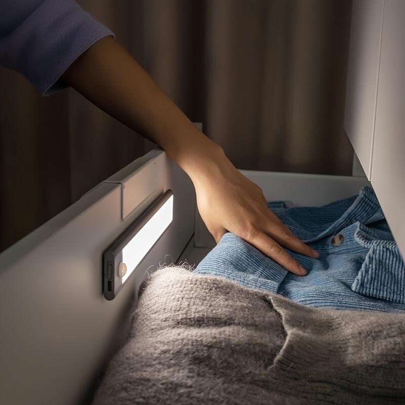 Motion Sensor Cabinet Light  Under Counter Closet Lighting Wireless USB Rechargeable Kitchen Lights Battery Operated Light