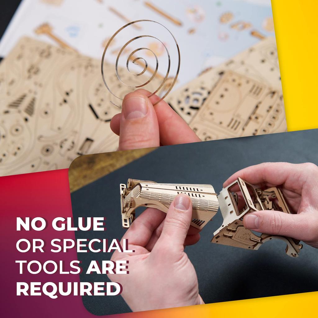 Ugears Sports Car Rabbit Mouse 70202 Wooden Puzzle Craft Model No Glue or Tools Required for Adults and Children