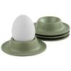 Set de coquetiers - APS - 85295 - Mélamine - Vert mat - 8,5x8,5x4,5 cm