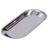 Small Plate Oval Thickened Stainless Steel MultiPurpose Storage Tray for Home Bathroom(S )