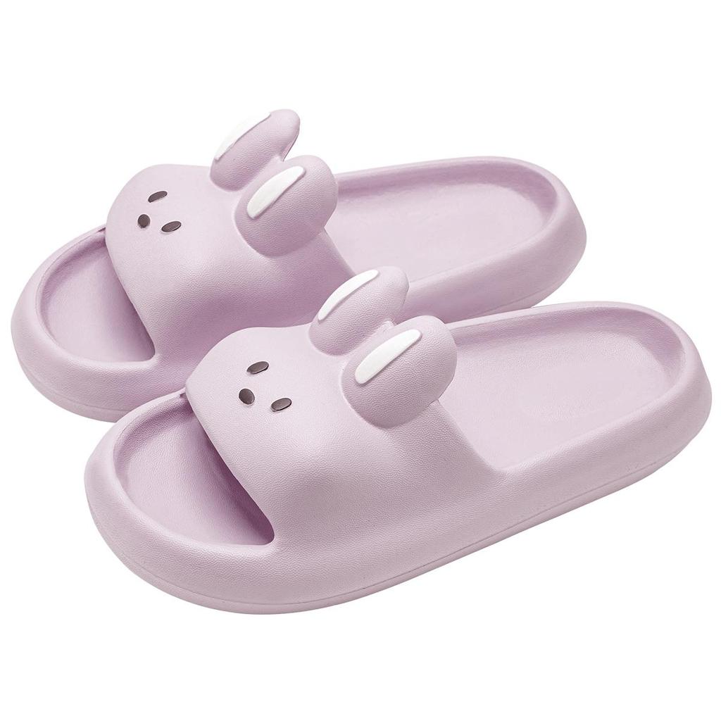 Cartoon Rabbit Women Slippers Summer Beach Thick Bottom Home Slides Comfortable Soft Bathroom Slippers