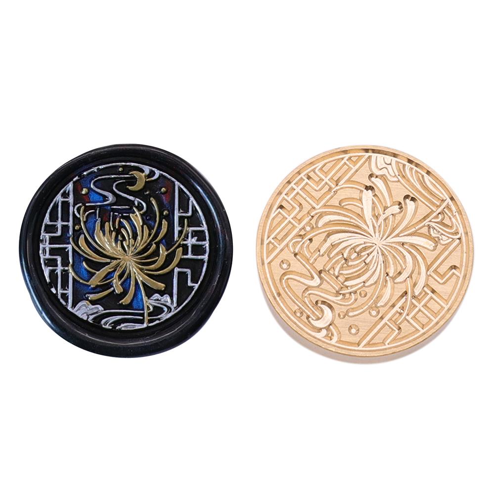 Wax Copper Head Window Pattern Series Vintage Craft Sealing Stamp Head For Cards Envelopes Wedding Invitations Gift Packaging