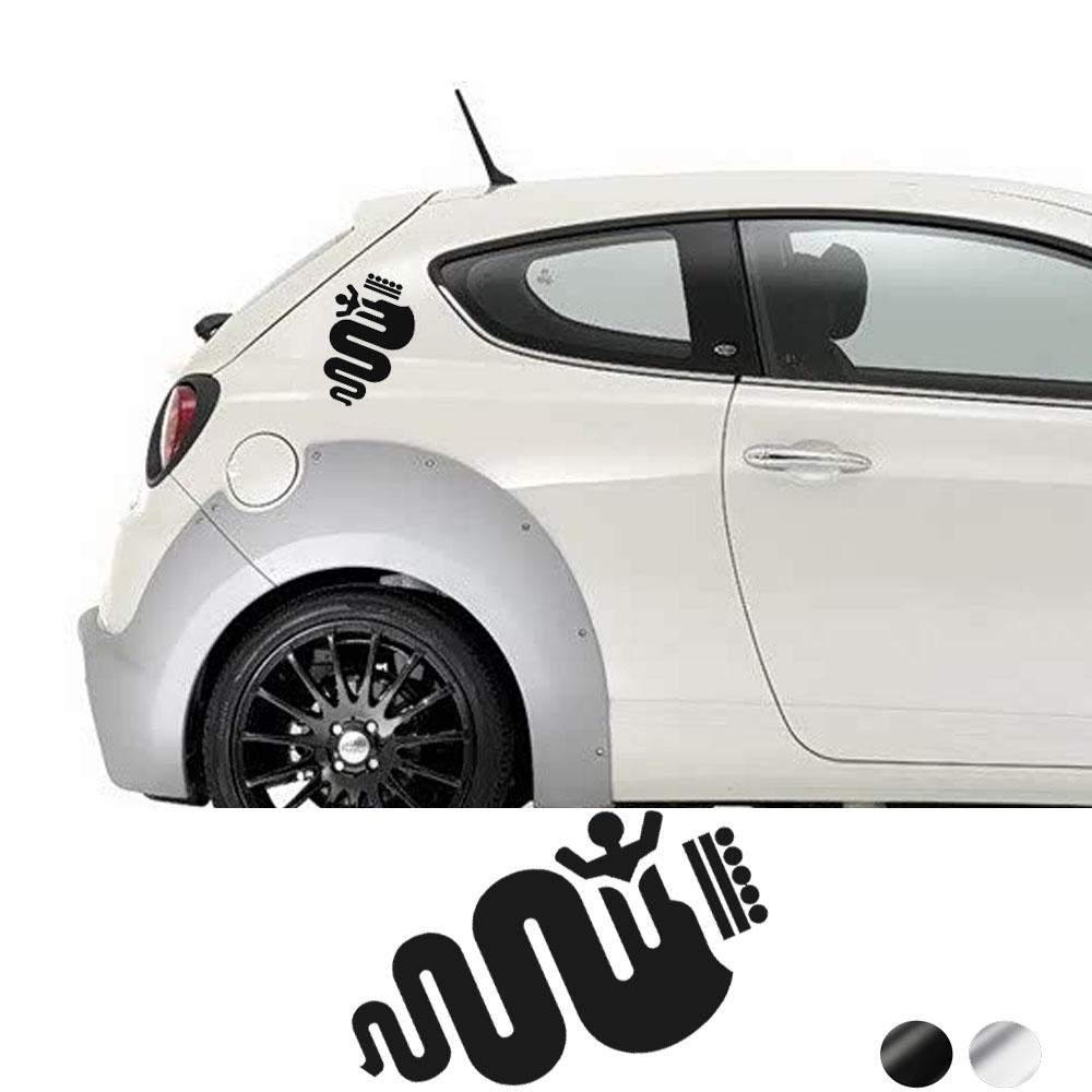 2PCS Car Body Sticker For Alfa Romeo Giulietta Mito Giulia Brera 147 156 159 Tonale GT