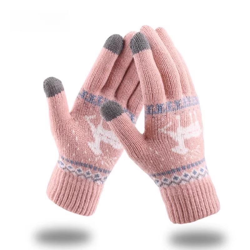 

Новое поступление: Теплые зимние перчатки с мультяшным оленем - Толстая флисовая шерстяная вязка