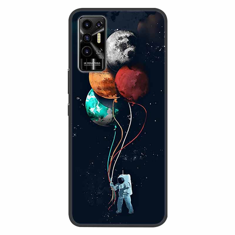 For Tecno Pova 2 Case Pova2 Shockproof Soft silicone TPU Back Cover For Tecno Pova 2 Phone Cases Pova2 2021 Case Cute Cartoon