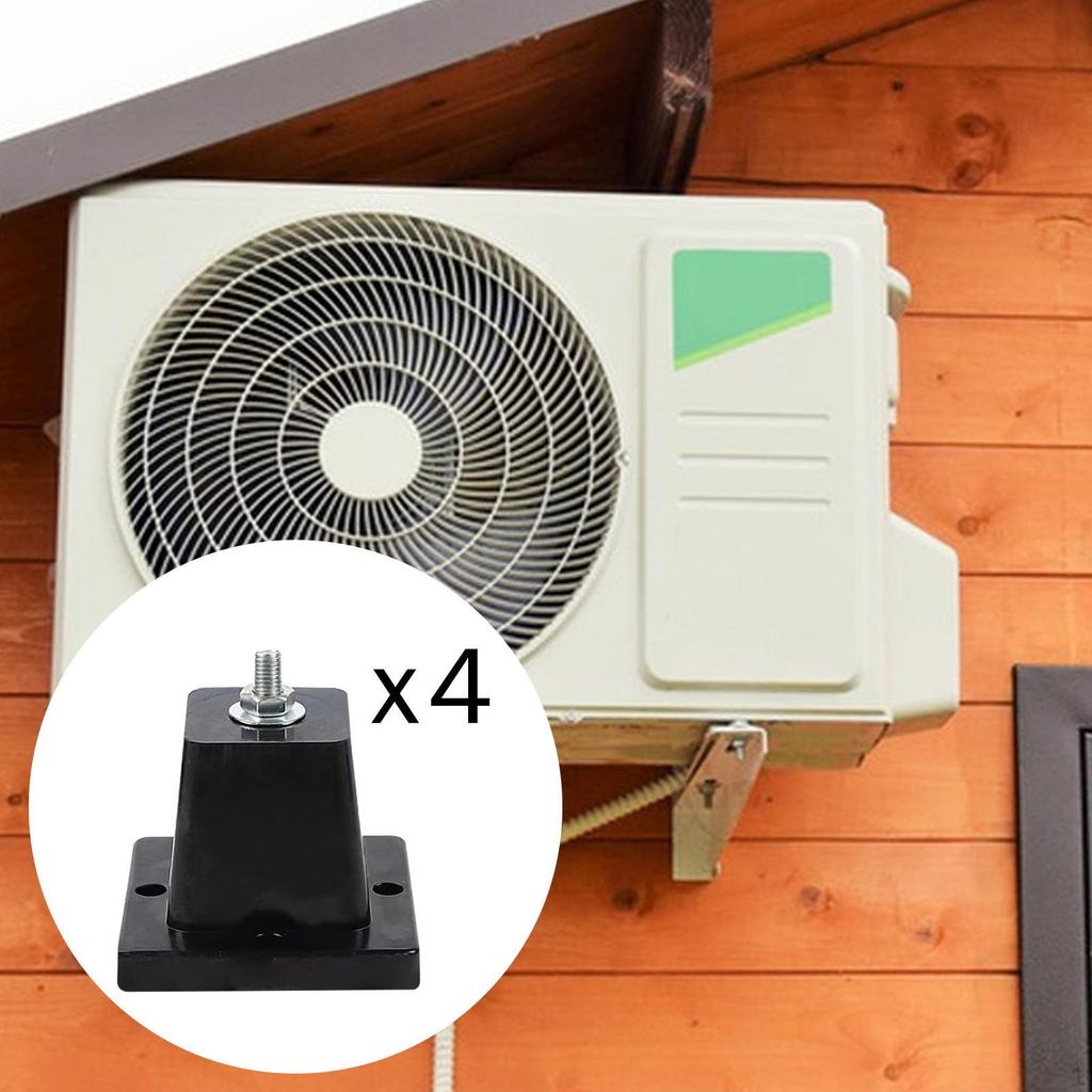 4 antivibrační podložky pro klimatizaci, izolátor vibrací venkovní základna mini-splitu