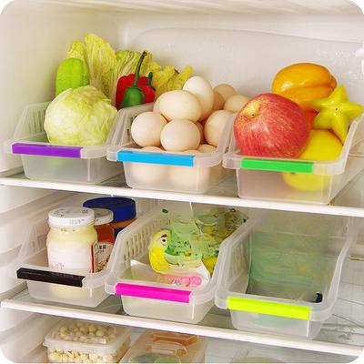 Łatwe Sortowanie Szuflada Bałagan Pojemnik do Przechowywania Plastikowy Pojemnik do Przechowywania Kuchennego Przezroczysty Pogrubiony Koszyk do Przechowywania w Lodówce