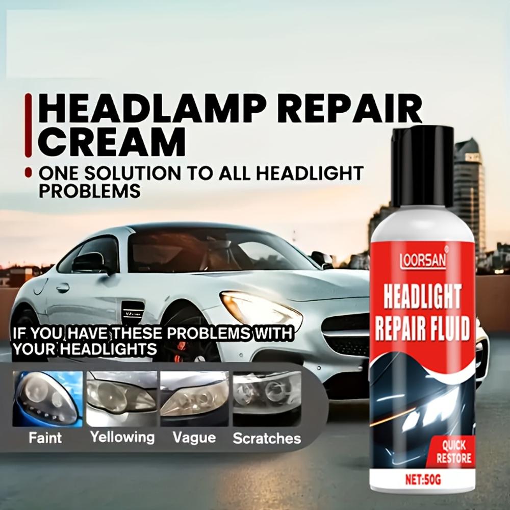 High-efficiency Car Headlight Repair Kit, Car Headlight Repair and Renewal Paste - Oxidized Blurred Headlight, Clear Application
