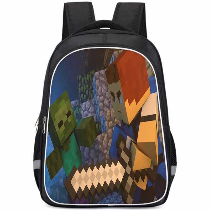 Spacious And Lightweight Oxford Fabric School Backpack For Kids And Teens