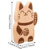 Wooden Fortune Cat Bottle Opener Lucky Magnetic Cap Remover Decoration Kitty Fridge Magnet  Gift
