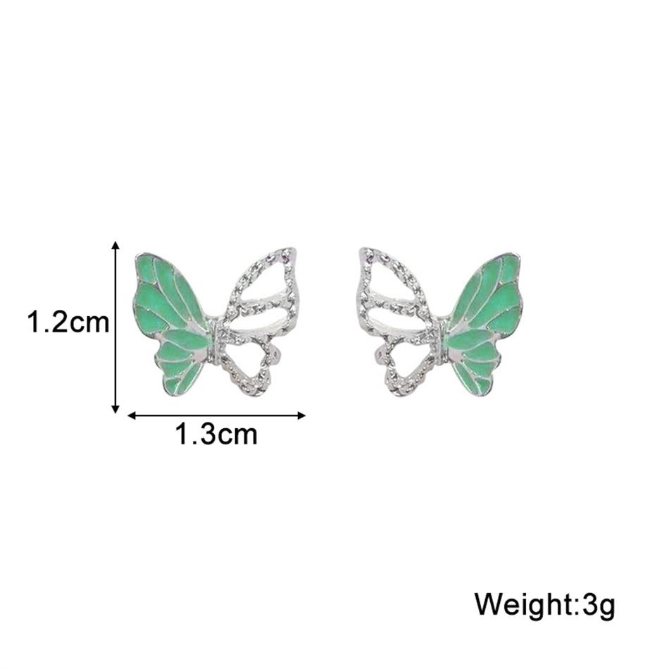 Blue Butterfly Stud Earrings For Women Brincos Feminino Fashion Jewelry For Girl Friend Earing