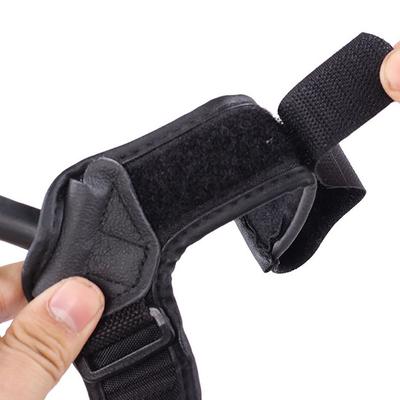 1 ks lukostřelecký posuvný spouštěč černý popruh pro složený luk spoušť šípu náramek lukostřelecký luk