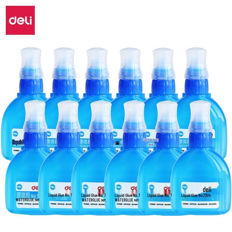 Deli 50ml Transparent Liquid Glue with Soft Brush
