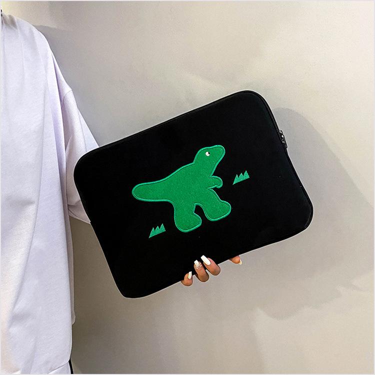 Korean Cute Embroidered Anti-Collision Tablet & iPad Bag with Fleece Lining (11/13/14 Inch)