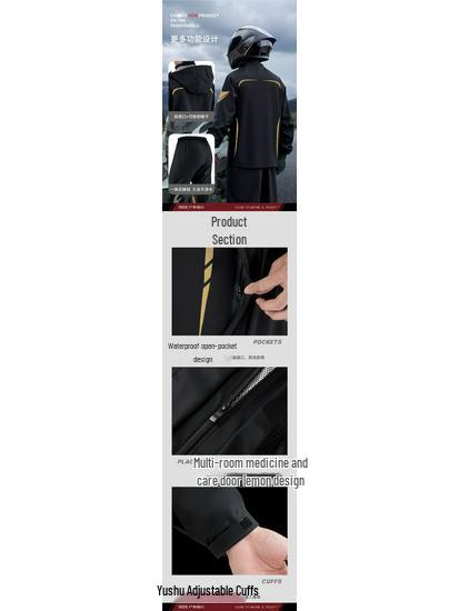 Wasserdichter Motorrad-Fahranzug - Elektrofahrzeug-Regenmantel & Hosen-Set für den Außenbereich