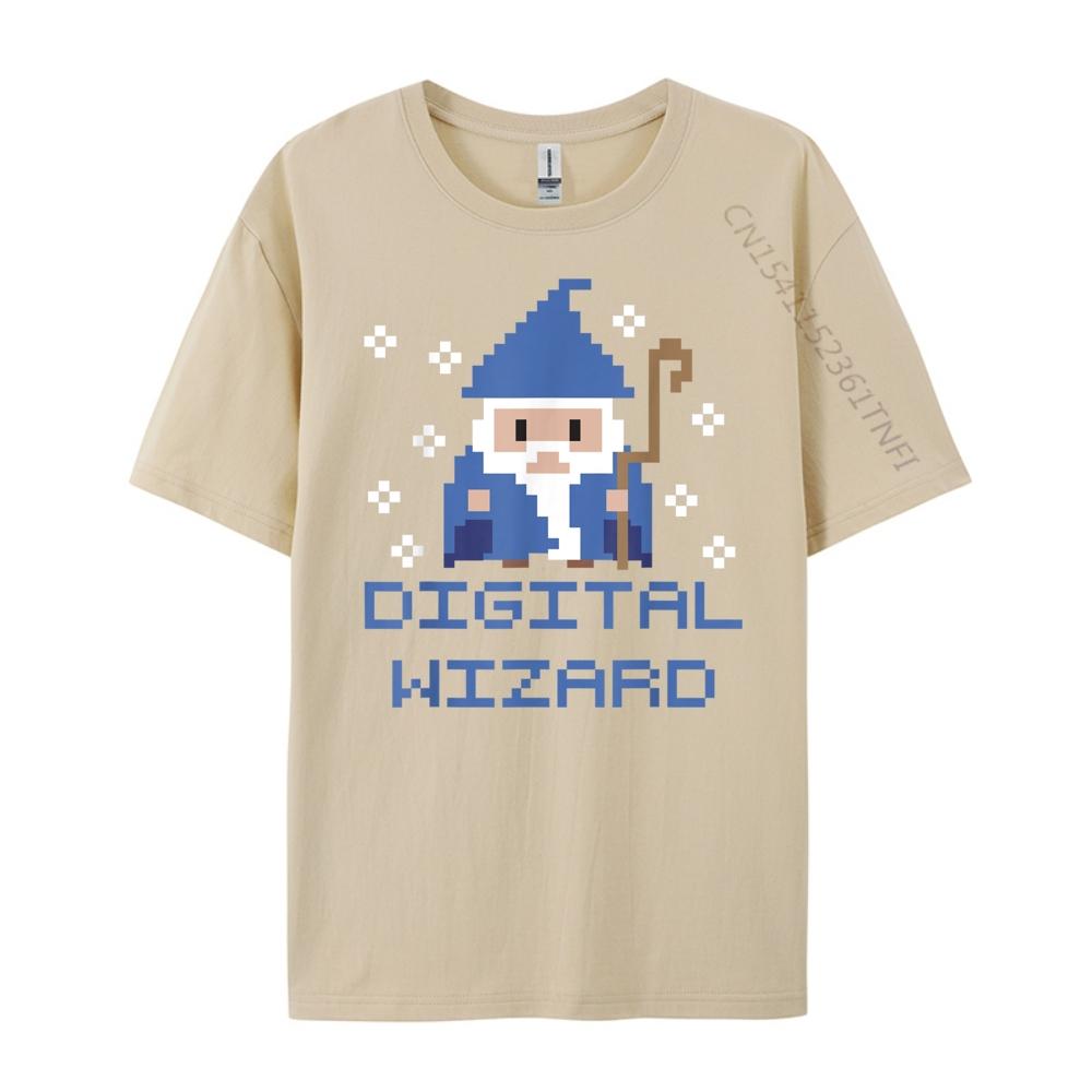 Digital Wizard Tech It Support Computer Gamer Gaming Graphic T Shirts Men Cotton Christmas Shirt Tshirt