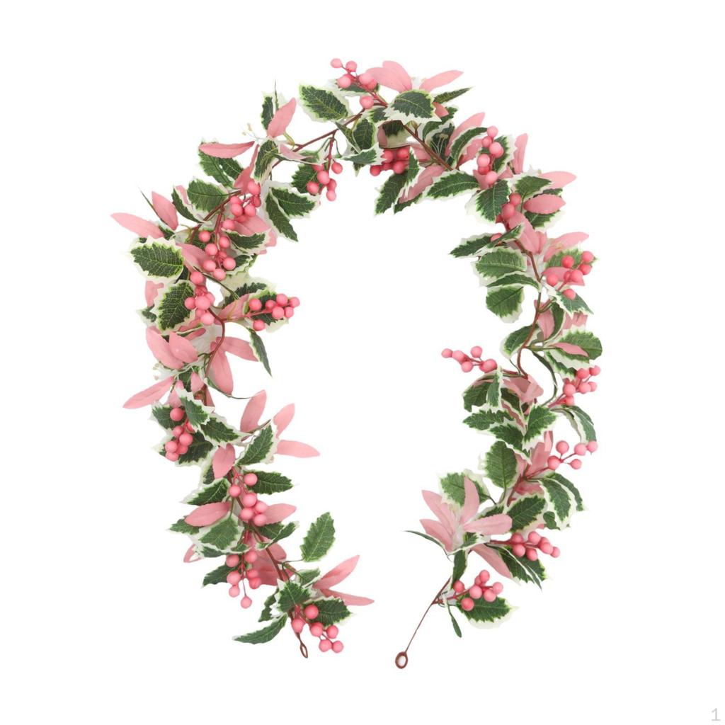 165cm Christmas Decoration Rattan Garland Artificial Plants Rustic Lifelike Wall