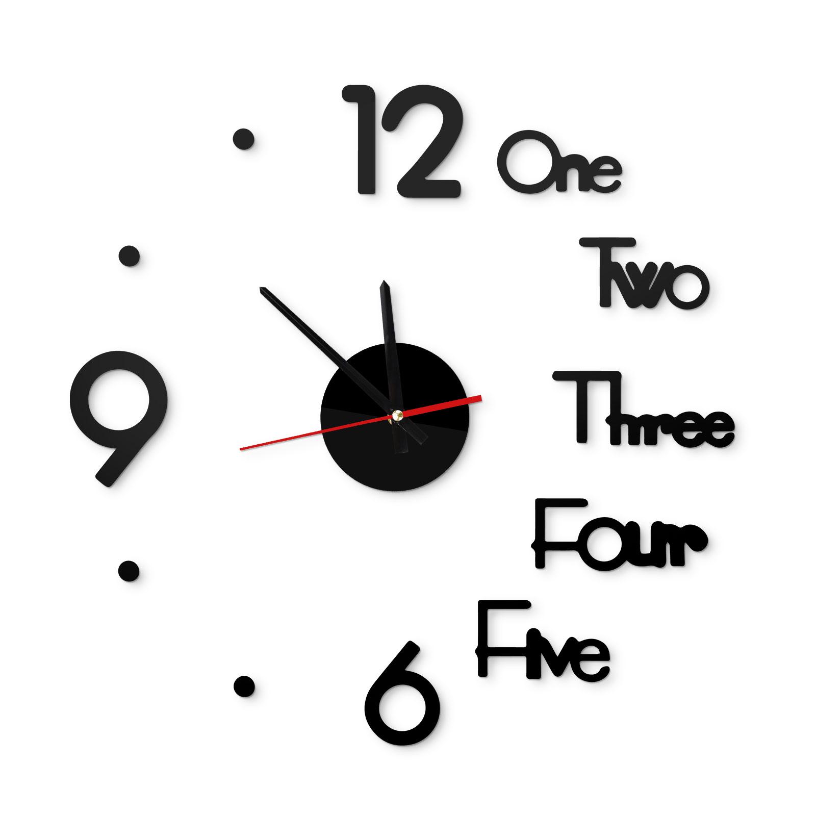 

Часы Большие Настенные Большие Часы Наклейка 3D Наклейки Римские Цифры Сделай Сам Стена Современный Дом чёрный