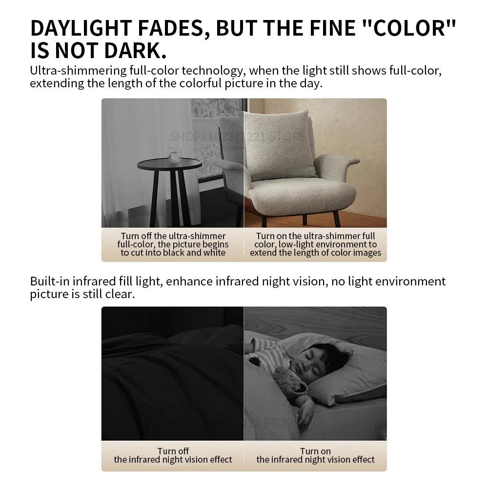 Xiaomi Cameră Inteligentă 3 Pro Versiune PTZ 5 Milioane Pixeli 3K Super Micro Full Color Hdr Plâns Bebeluș Croazieră 2.4/5GHz Mi Home Apel