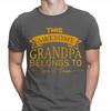 This Awesome Grandpa Belongs To Personalised Fathers Day Birthday T Shirt 2T1A1