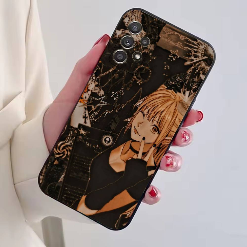 D-Death Note Amane Misa Handyhülle Schwarzes Silikon Weich Für Samsung S25,S24,S21,S22,S23,S30,Ultra,S20,Plus,Fe,Lite