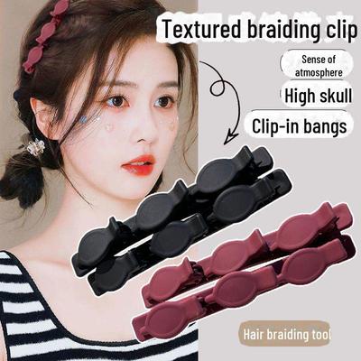 Celebrity Braided Hairpin - Stylish Forehead & Bangs Clip for Adults