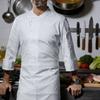 Unisex Cardigan -Button Long-Sleeved Chef Uniform