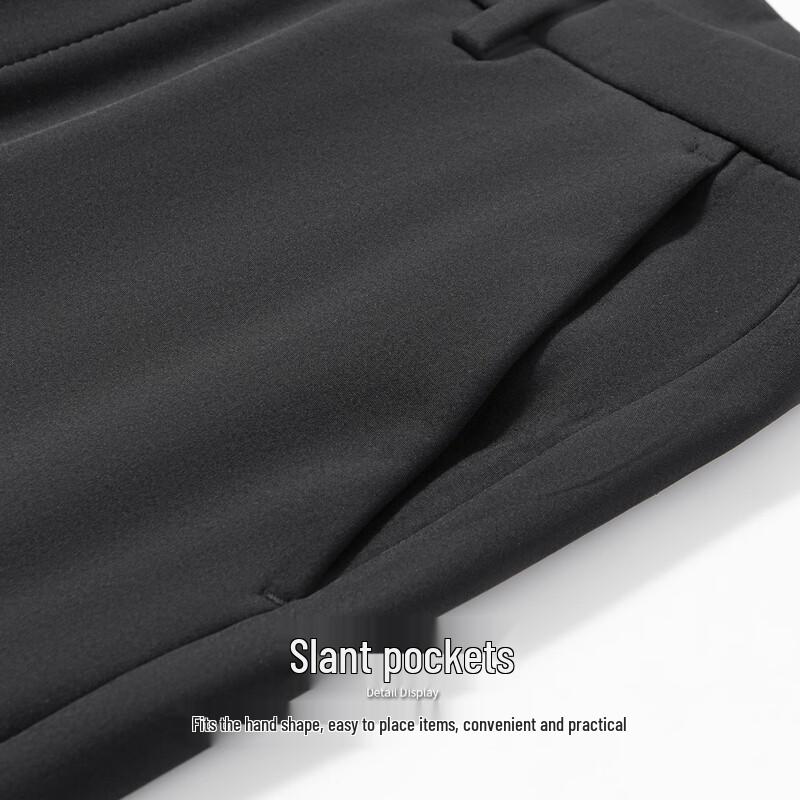 Hodo Men's Thermal Lined Business Casual Pants