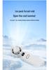 Foldable Portable Handheld Fan with Ice Cooling & Digital Display, High-Speed Turbo Cooling