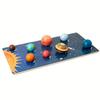 Bebek Montessori Ahşap Erken Eğitim Oyuncakları 3D Sekiz Gezegen Yapboz Oyuncak Evren Bilinci Güneş Sistemi Gezegen Eşleştirme Panosu