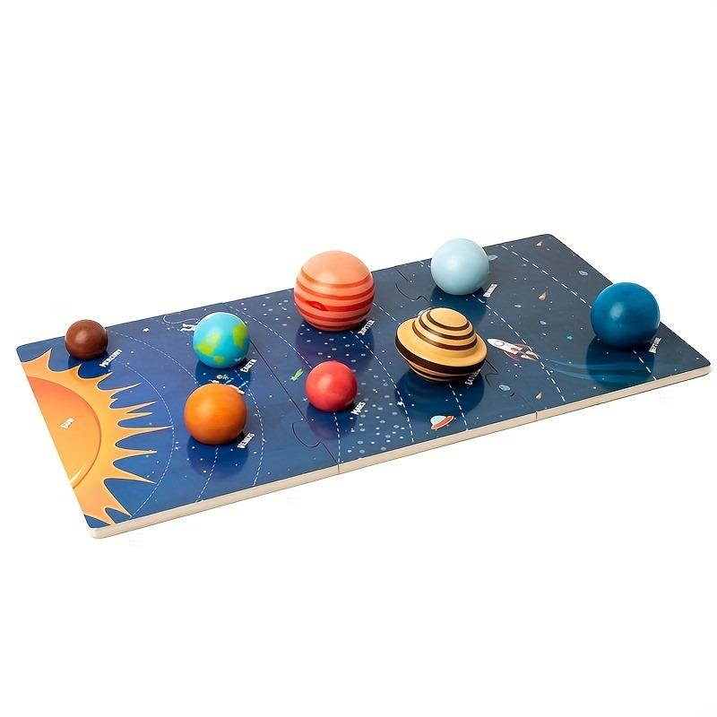 Wooden Planet Models,Science Exploration Toys, Interactive Educational Toys, Perfect  Gifts for Girls and Boys