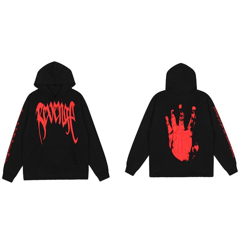 Mens Oversized Hoodie With Embroidered Skull Spine Design Streetwear Casual Pullover Cotton Blend Loose Fit