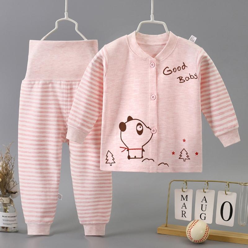 2Pcs/Set Autumn Winter Underwear Girls Cotton Undershirt Toddler Kids Suit Baby  Pants Sets Boy's Underwear Casual Homewear