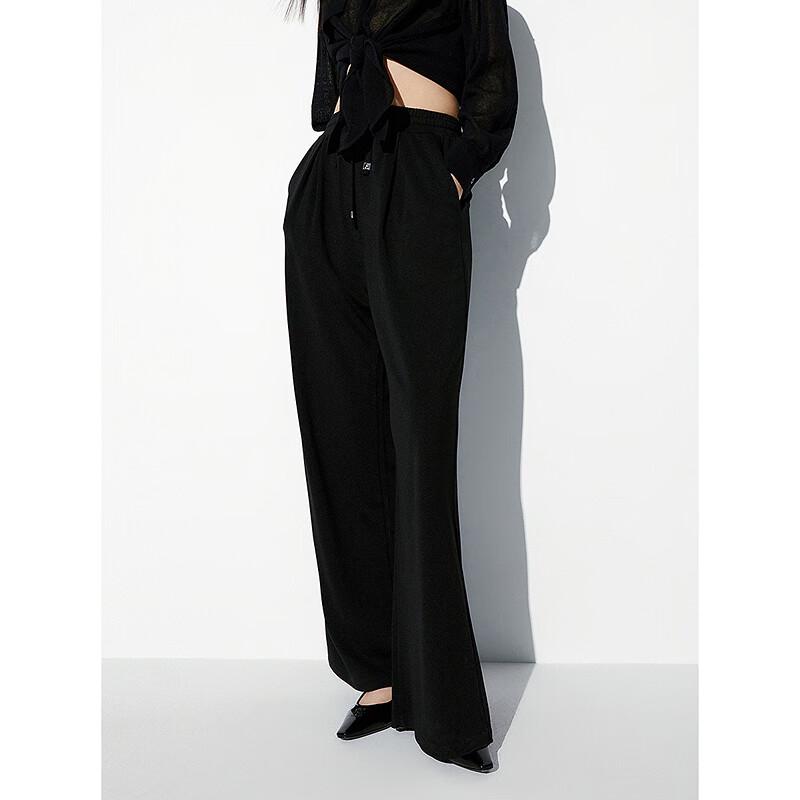 PEACEBIRD Women's Loose Knit Wide-Leg Casual Pants