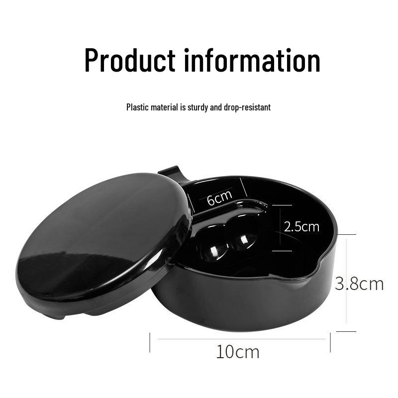 Portable Multi-functional Porcelain-Like Inkstone with Lid for Calligraphy Brushes