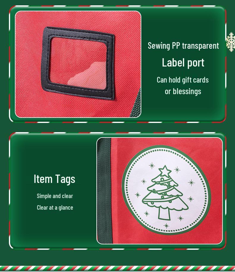 Foldable Large Capacity Christmas Tree Storage Bag for Easy Holiday Decoration Organization
