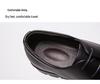 Men's All-Season Pointed Toe Leather Shoes - Korean/British Style, Casual Business Lace-up