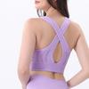 Women Vest Bra Anti-snagging Shockproof Sport Jogging Underwear Hollow Back Detachable Pads Quick Heat
