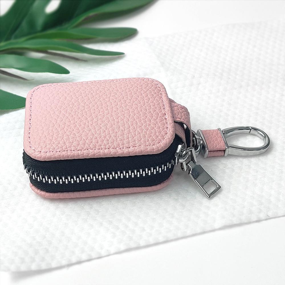 1Pc Simple lychee patterned PU leather earphone case suitable for AirPods Pro3/Pro2/AirPods 4 storage bag