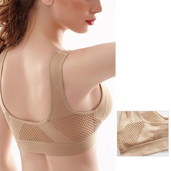 Women Brassieres Thin High Elasticity Lightweight Trendy Wire Free Push Up Sports Bra Daily Wear Clothes