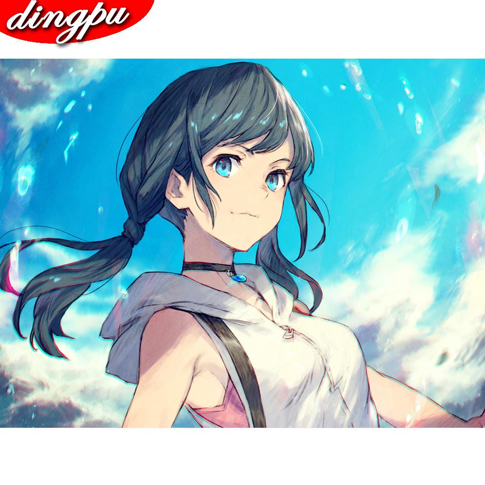 Full Round Mosaic Diamond Embroidery Sailor Moon 5D DIY Diamond Painting Cross Stitch Home Decoration Painting Kits