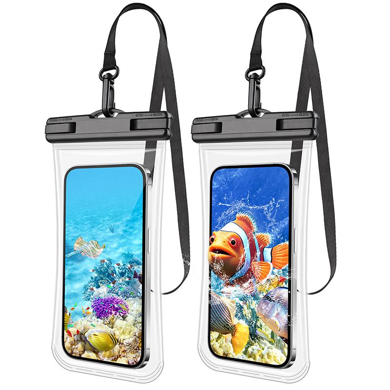 

2 шт. поясной водонепроницаемый чехол для телефона универсальные сумки для плавания чувствительный сенсорный экран серфинг пляжный чехол для хранения сухой мешок