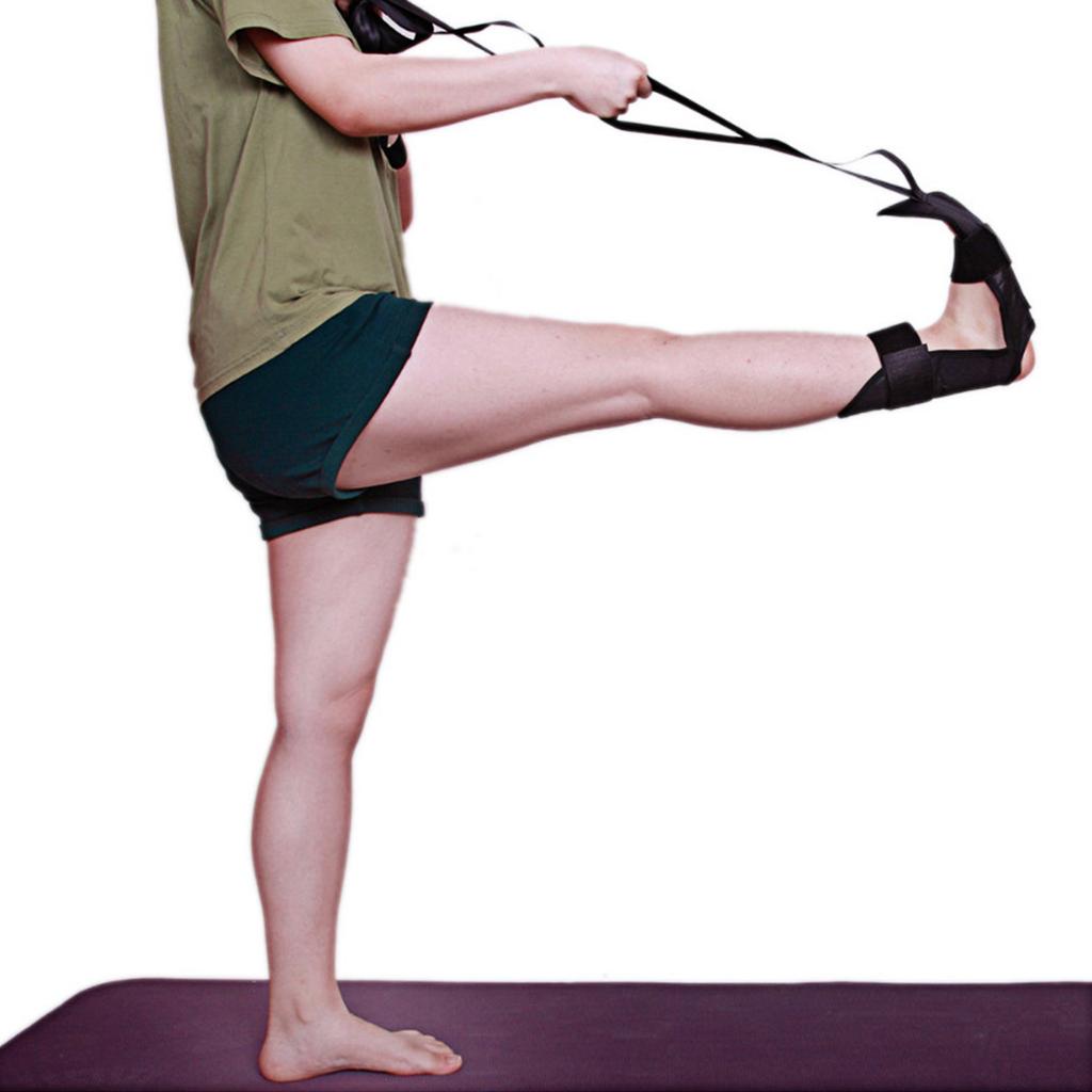 Flintronic Sangle de Yoga, Étireur de Fascia de Yoga, Sangle d'exercice, Jambes Ceinture D'étirement des Ligaments, Sangle de Yoga Elastique pour Yoga, Fitness, Pilates (Bleu