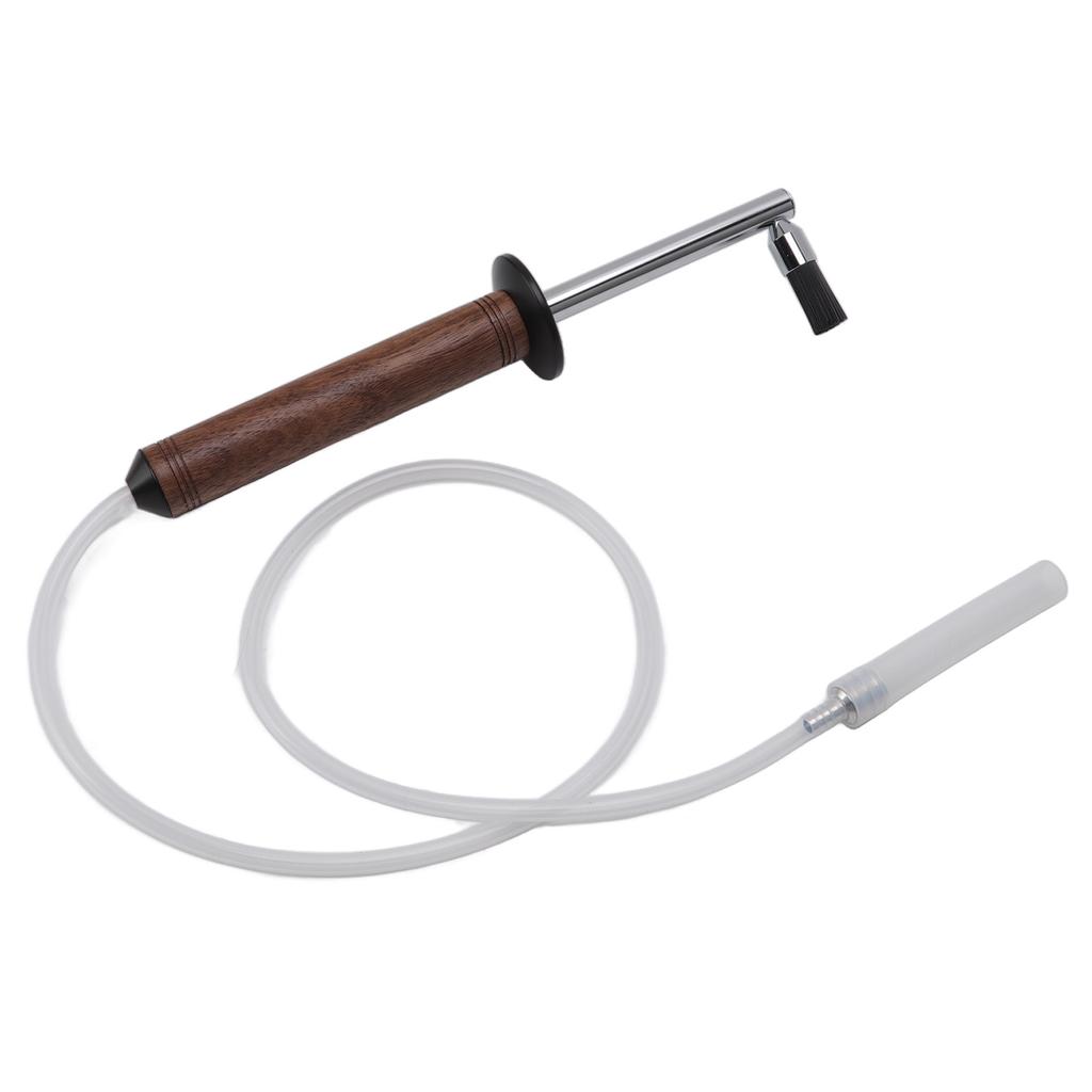 Coffee Machine Cleaning Brush High Temperature Resistance Wood Handle Replaceable Coffee Machine