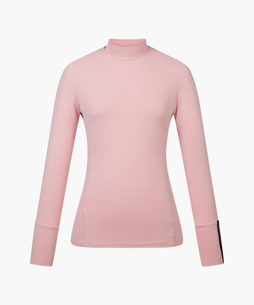 DESCENTE GOLF Women'S High-Neck Logo Point Long-Sleeve T-Shirt (Dp12Wftl22)