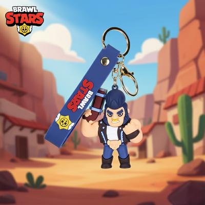 Keychain Brawl Stars Brawl Stars Bull Fighter Figurine Toy for Keys, Backpack, Bag 7 Cm
