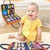 Toddler Travel Activity Bag Montessori Busy Board for Toddlers, Multiple Modules Sensory Learning Felt Early Childhood Educational Tool Book,