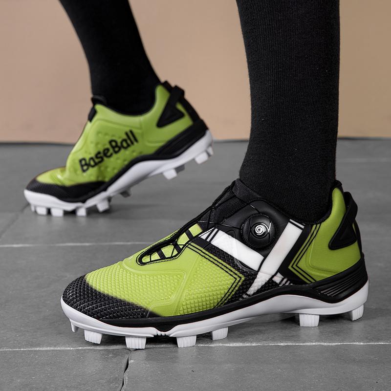 Professional Men Baseball Sneakers Anti-Slip Baseball Training Shoes Comfortable Softball Sneakers Low Top Outdoor Sport Shoes